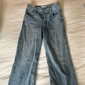Agolde Ren High Waist Wide Leg Flare Jeans 23